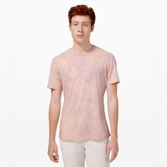 Lululemon 5 Year Basic Tee Cloudy Wash Misty Pink - Picture 1 of 9